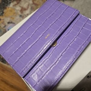 JW PEI Purple Croc-Embossed Women's Bag